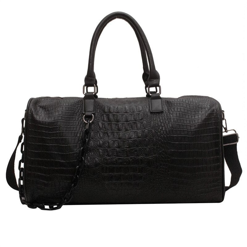 Sac de voyage femme effet crocodile en similicuir, cinq coloris