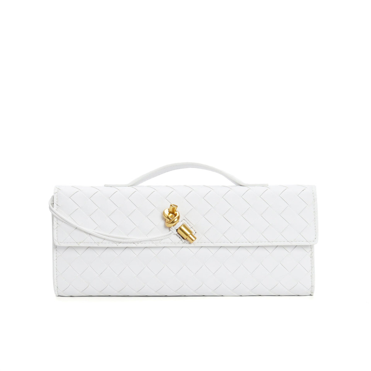Petit sac en cuir tressé femme, bandoulière réglable