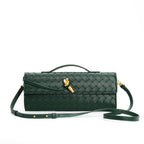 Petit sac en cuir tressé femme, bandoulière réglable