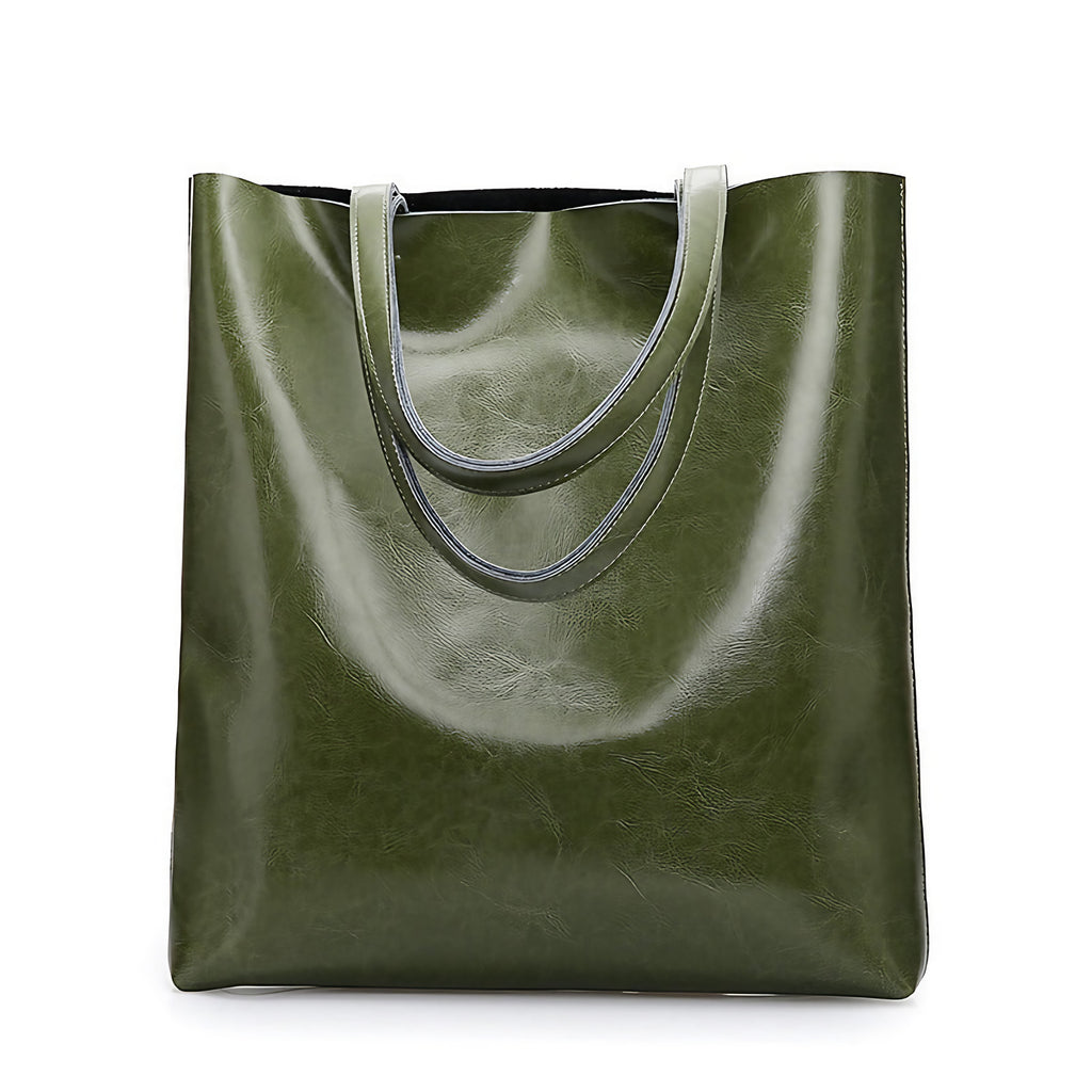 Sac à main femme en cuir de vachette zippé, six coloris, kaki