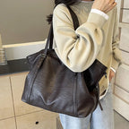 Grand sac cabas femme en similicuir pour les cours et le bureau