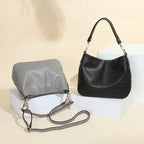 Sac à main en cuir souple femme, bandoulière amovible