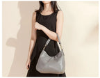 Sac à main en cuir souple femme, bandoulière amovible