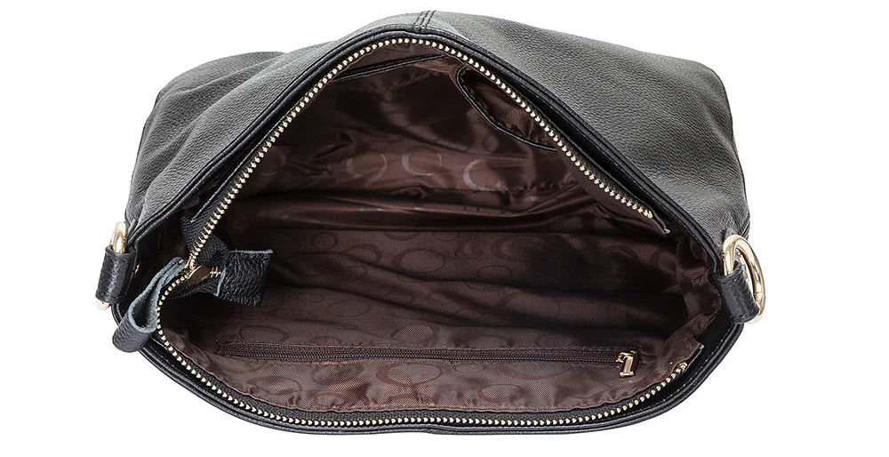 Sac à main en cuir souple femme, bandoulière amovible
