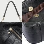Sac à main en cuir souple femme, bandoulière amovible