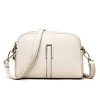 Sac à main femme en similicuir, bandoulière réglable, blanc