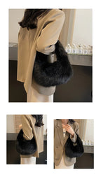 Petit sac à main femme à l'aspect douillet, quatre coloris