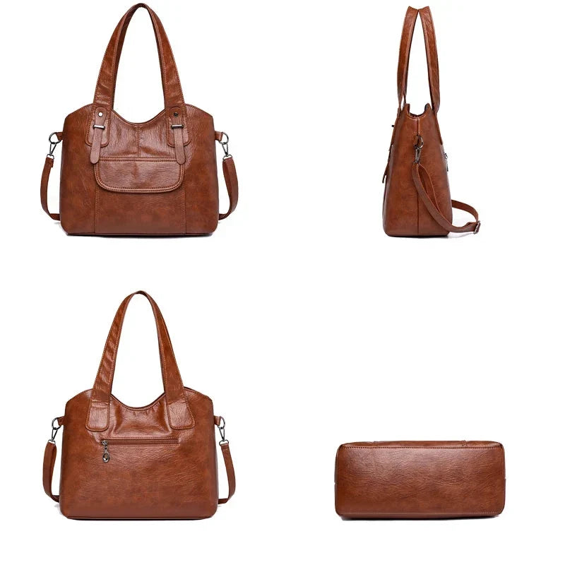 Sac à main femme en similicuir, bandoulière amovible, six coloris