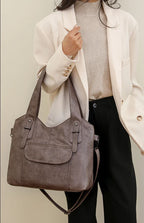 Sac à main femme en similicuir, bandoulière amovible, six coloris