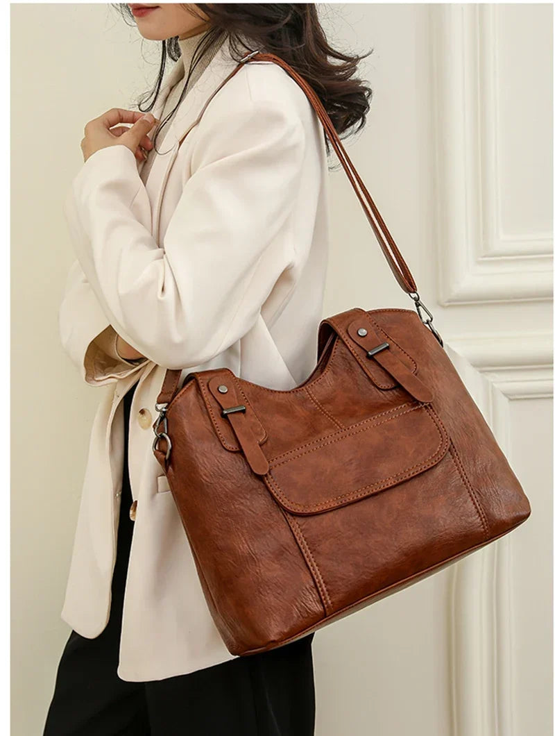 Sac à main femme en similicuir, bandoulière amovible, six coloris