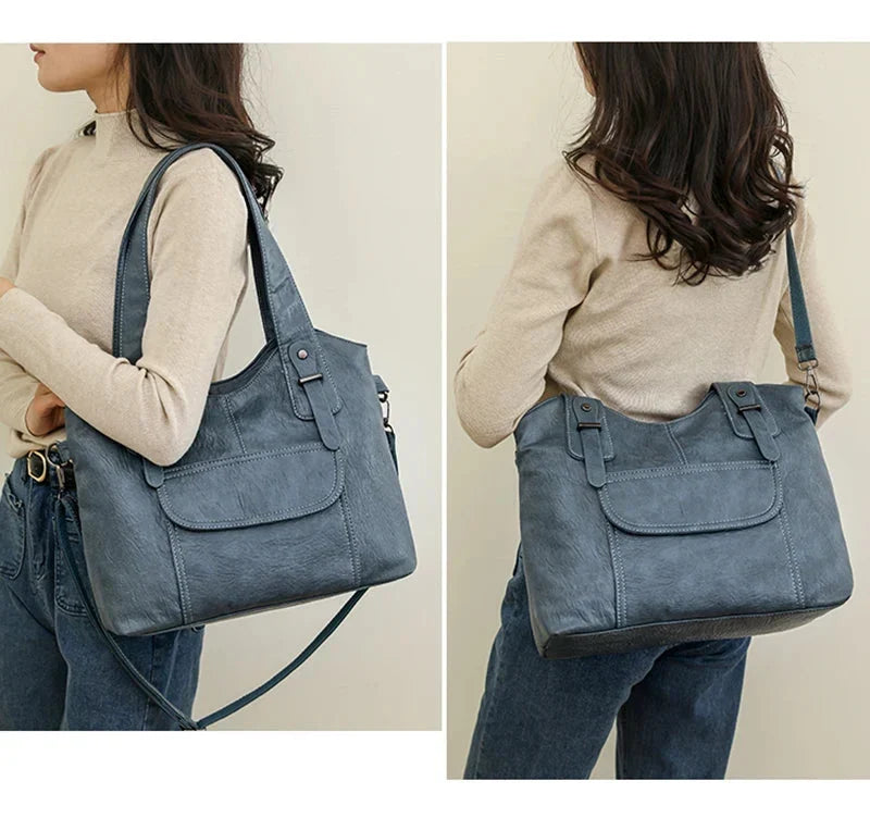 Sac à main femme en similicuir, bandoulière amovible, six coloris