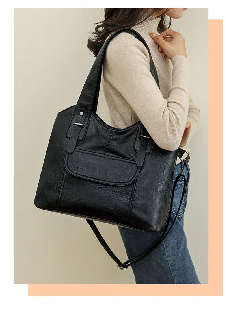 Sac à main femme en similicuir, bandoulière amovible, six coloris
