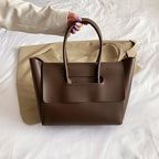 Grand sac à main femme à rabat en similicuir, 40 x 23 cm