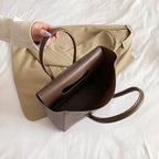 Grand sac à main femme à rabat en similicuir, 40 x 23 cm