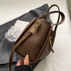 Sac à main femme à anses rigides et bandoulière, pochette amovible
