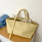 Sac à main femme en similicuir texturé, anses réglables, jaune