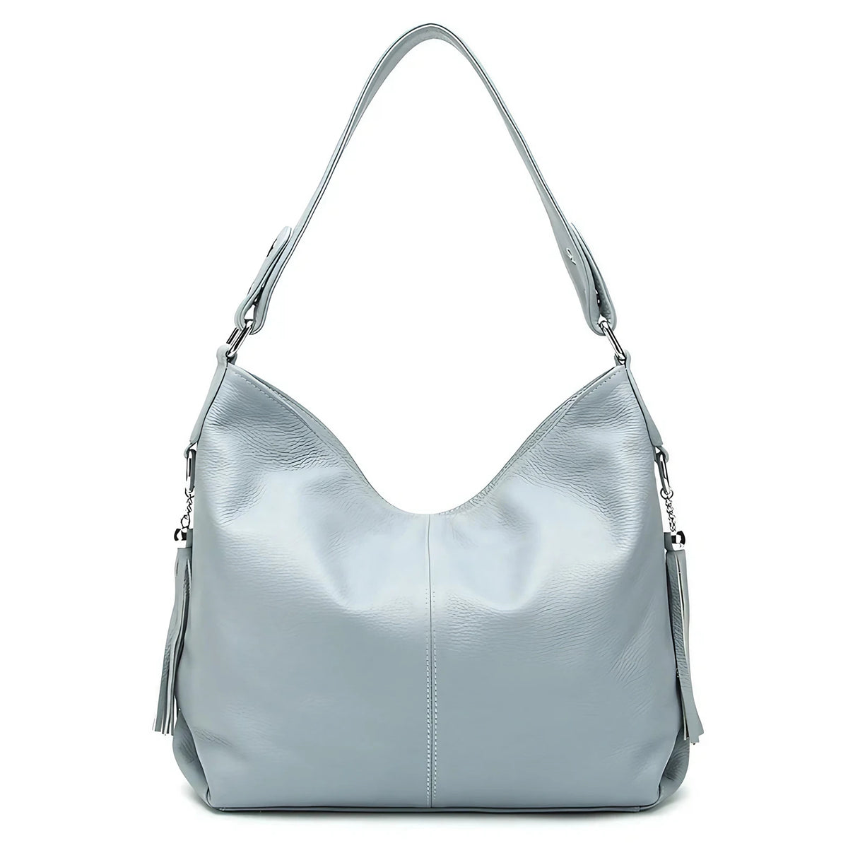 Grand sac à main femme en similicuir grainé, treize coloris, bleu
