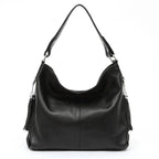 Grand sac à main femme en similicuir grainé, treize coloris, noir