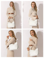 Grand sac à main femme en similicuir grainé, treize coloris
