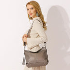 Grand sac à main femme en similicuir grainé, treize coloris