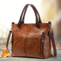 Sac à main femme épuré, marron, noir ou gris, marron