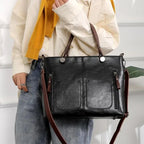 Sac à main femme épuré, marron, noir ou gris