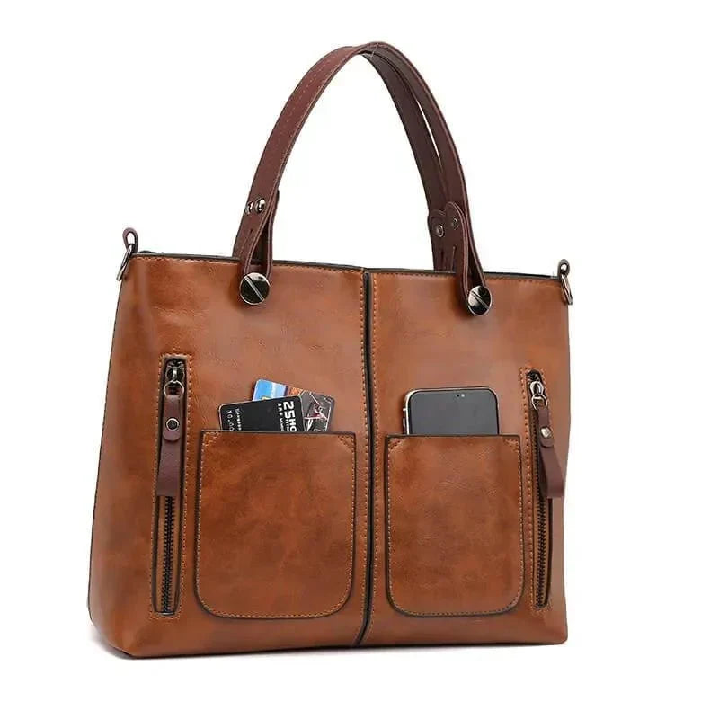 Sac à main femme épuré, marron, noir ou gris