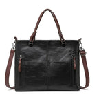 Sac à main femme épuré, marron, noir ou gris, noir