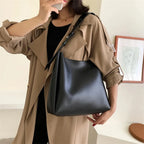 Sac porté épaule femme en similicuir mat, anse réglable