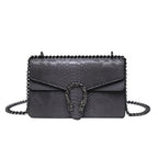 Sac à main femme à bandoulière rembourrée, 25 x 18 x 10 cm, gris