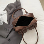 Petit sac à main rétro en similicuir vieilli, multipoches