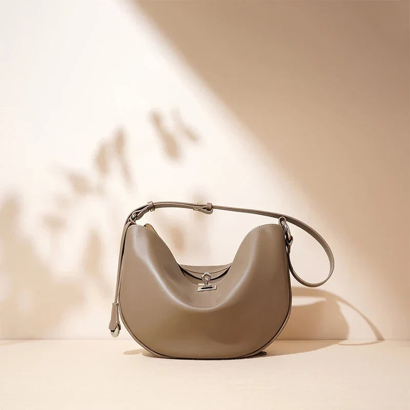 Sac hobo femme en similicuir, anse réglable, cinq coloris
