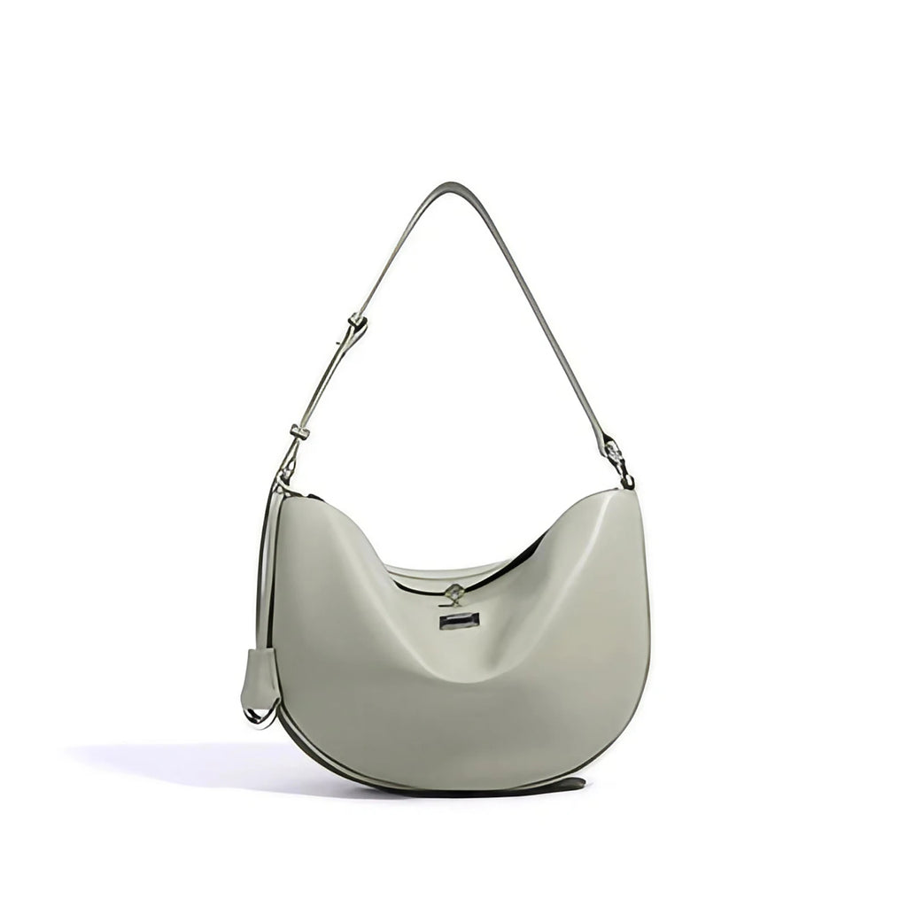 Sac hobo femme en similicuir, anse réglable, cinq coloris, vert pastel