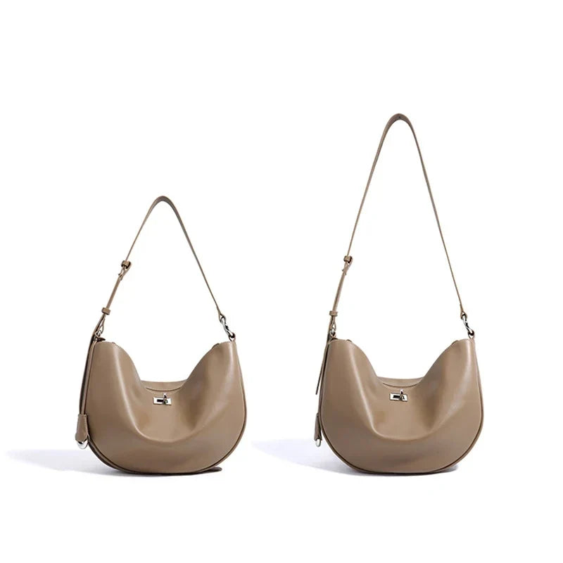 Sac hobo femme en similicuir, anse réglable, cinq coloris