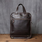 Sac à main homme en cuir, forme verticale, ordinateur 15 pouces