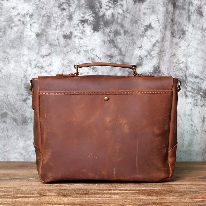 Sacoche homme en cuir pour ordinateur 16 pouces, trois coloris