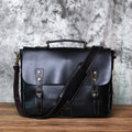 Sacoche homme en cuir pour ordinateur 16 pouces, trois coloris, noir