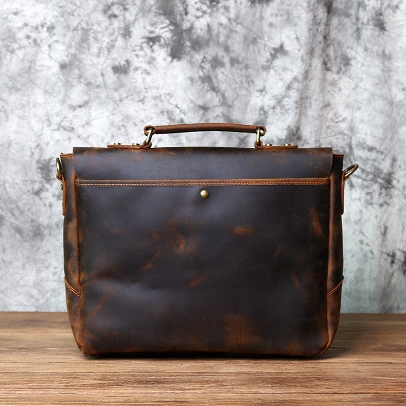 Sacoche homme en cuir pour ordinateur 16 pouces, trois coloris