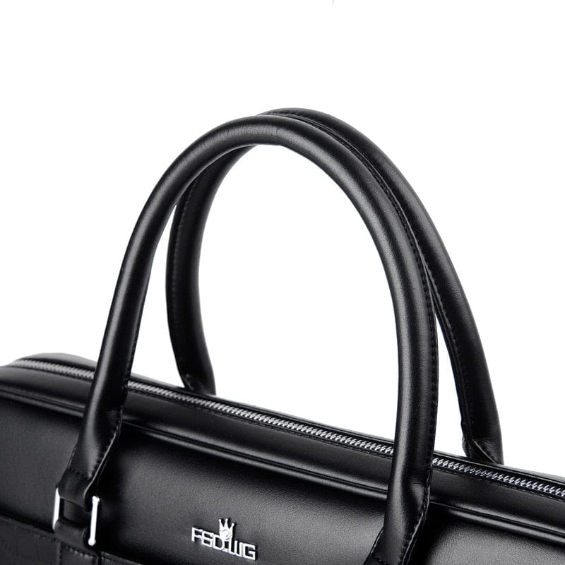 Sac à main homme motif crocodile, ordinateur 14 pouces