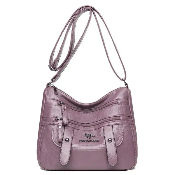 Sac à main structuré femme, poignées et bandoulière amovible