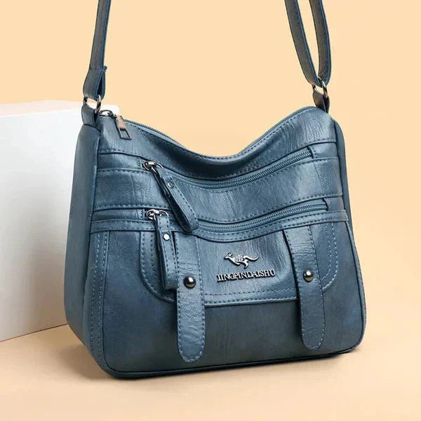 Sac à main structuré femme, poignées et bandoulière amovible