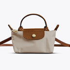 Sac à main femme à fermeture boucle, bandoulière ajustable, beige