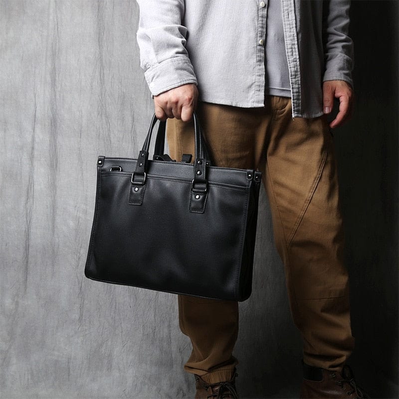 Sac à main homme noir, petit ou grand format