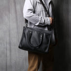Sac à main homme noir, petit ou grand format