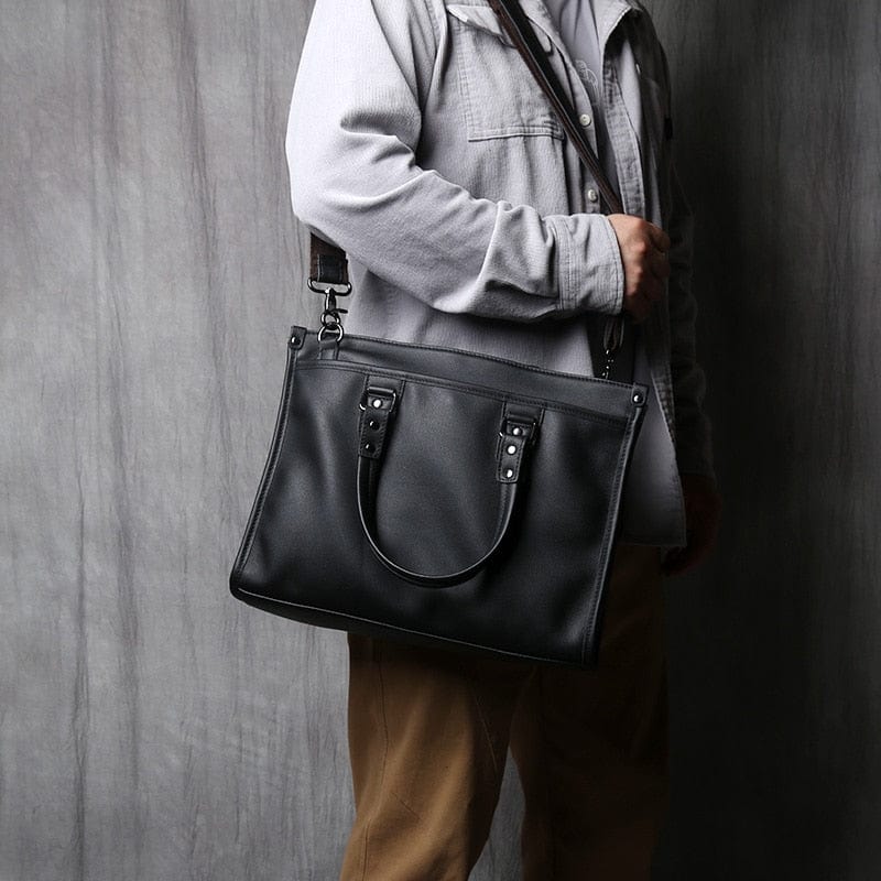 Sac à main homme noir, petit ou grand format