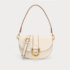 Sac à main femme en similicuir à compartiments, trois coloris, beige