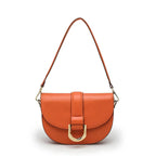 Sac à main femme en similicuir à compartiments, trois coloris, orange