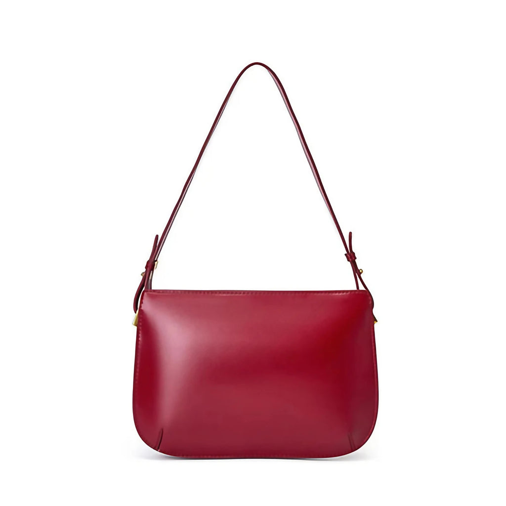 Sac à main femme à structure rigide et fini mat, trois coloris, rouge