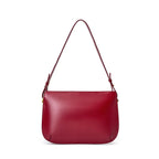 Sac à main femme à structure rigide et fini mat, trois coloris, rouge