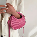 Mini sac matelassé femme en similicuir, anses arrondies